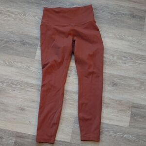 Lululemon Align High-Waisted Rust Capri Leggings
